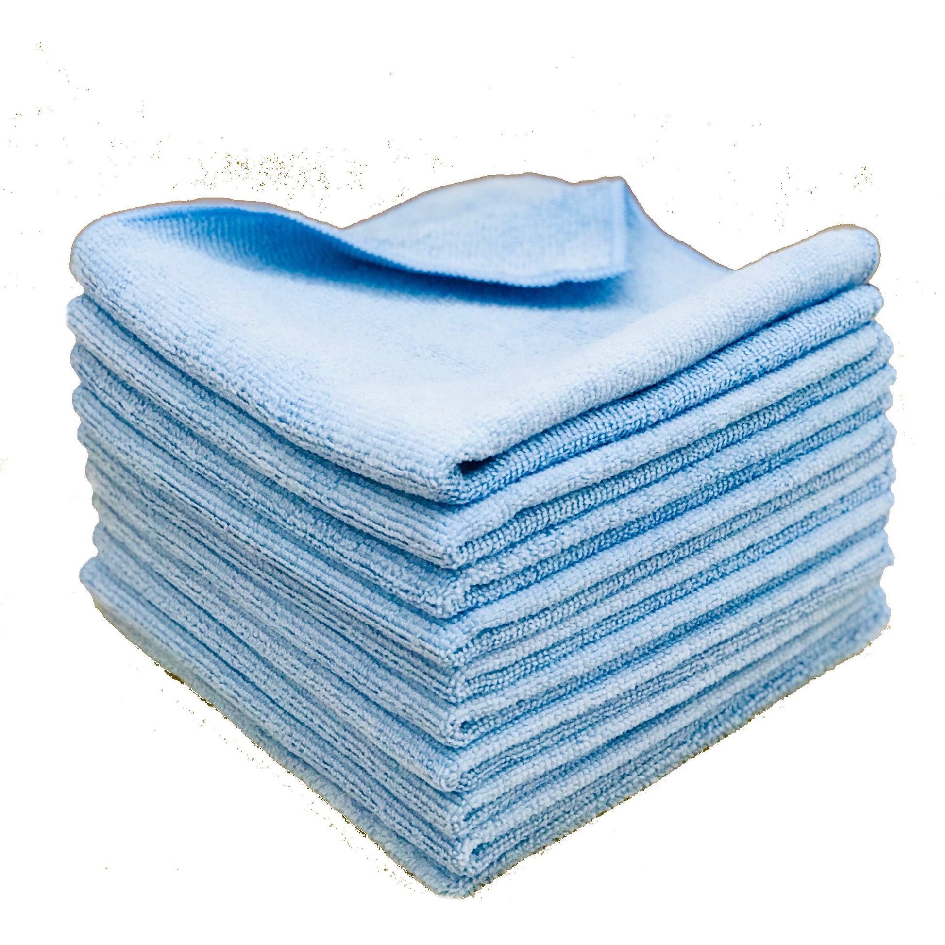 10 Pack of Microfiber Cloths 14 x 14 in (35x35cm) Super Soft and Absorbent Multipurpose Towels