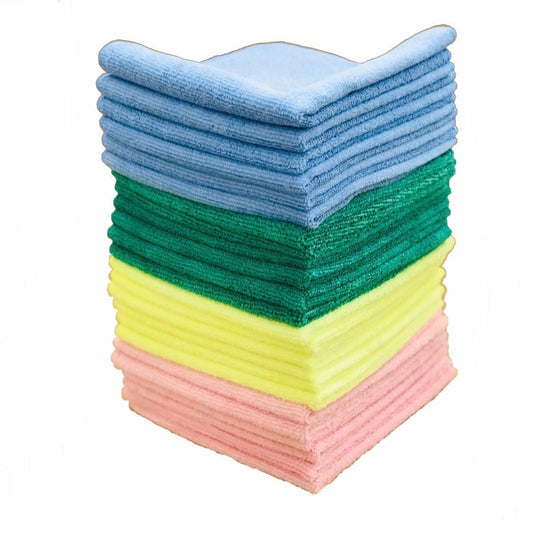 Absorbent Cloth 24 Pack Cleaning Towel, Soft Microfiber Washing Cloths for Home Cleaning 14 x 14 in (35x35cm)