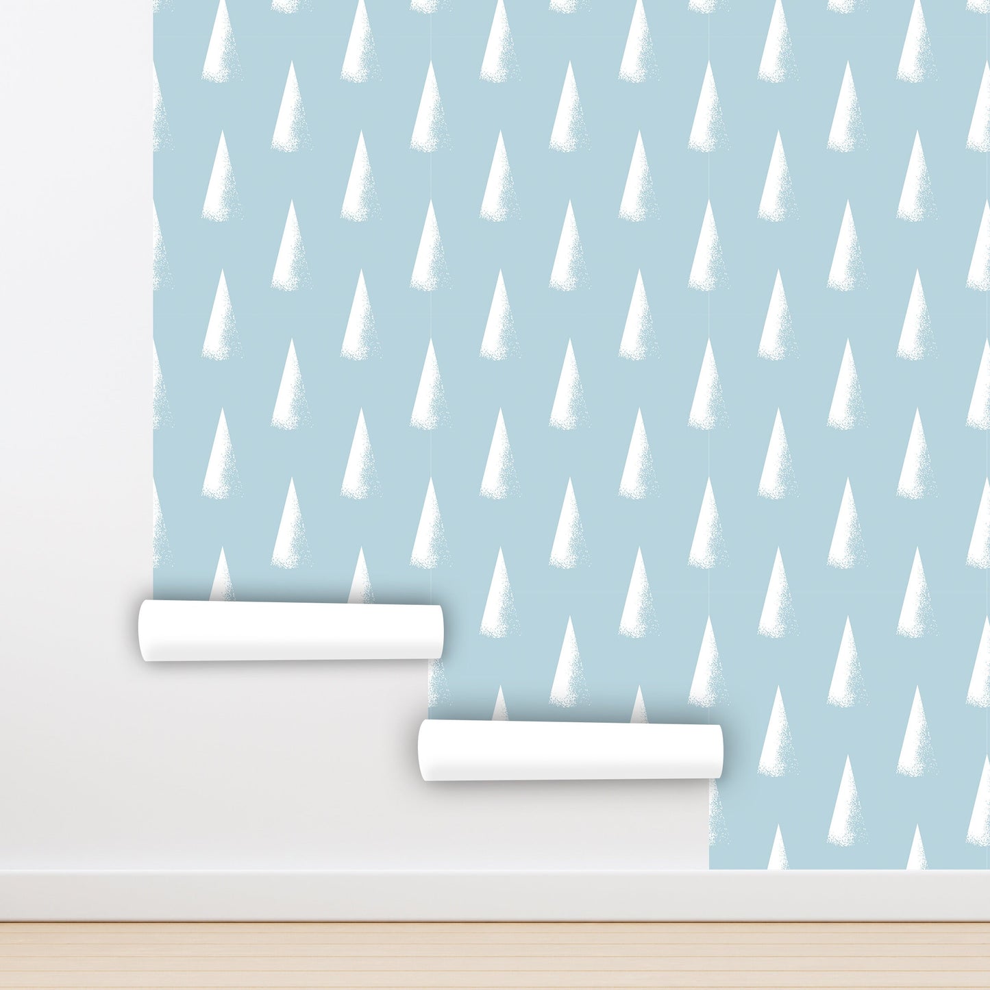 Scandi Wallpaper Peel and Stick, Triangle Geometric Textured Removable Wall Paper