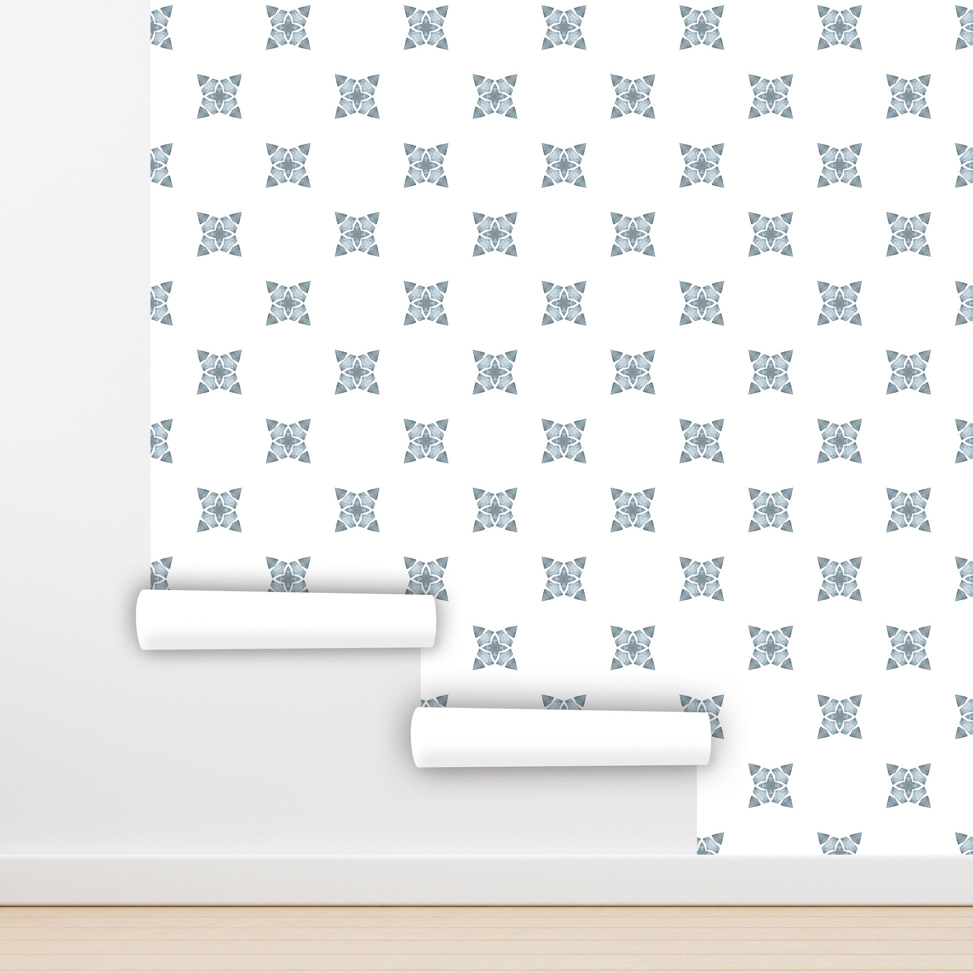 Arabesque Wallpaper Peel and Stick, Minimal Geometric Canvas Removable Wall Paper