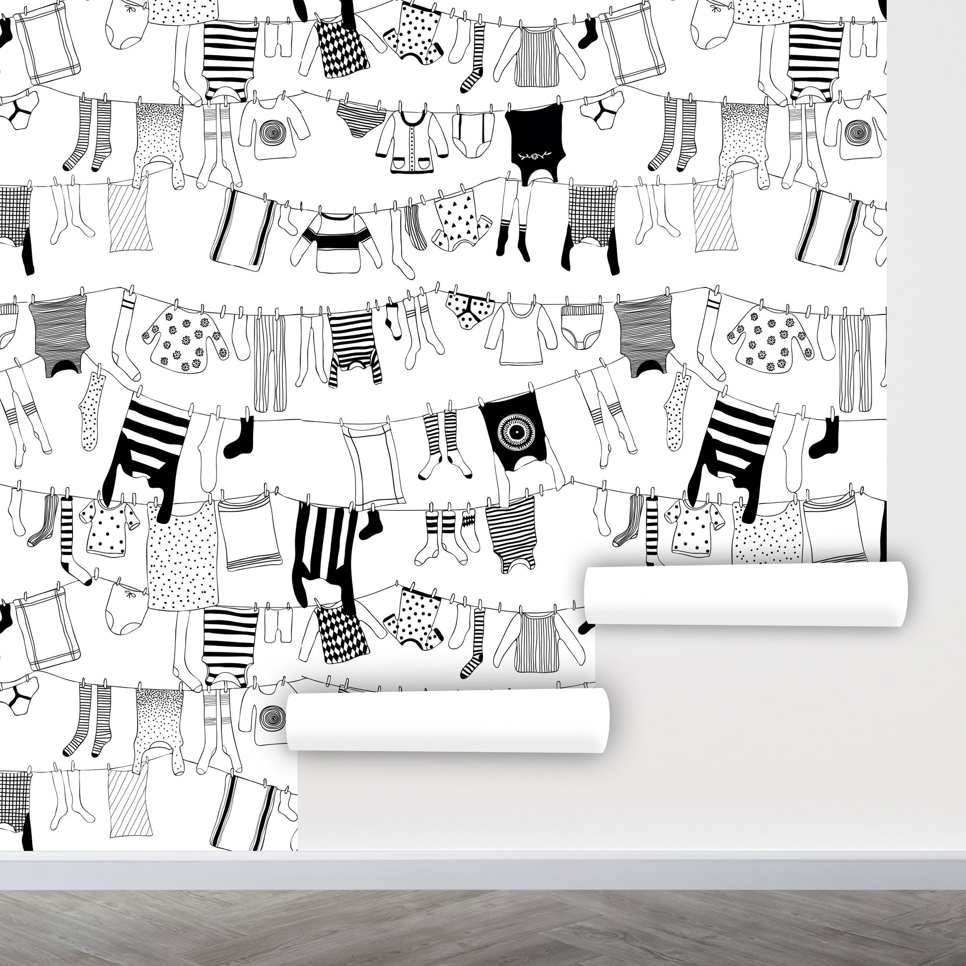 Wallpaper for laundry room