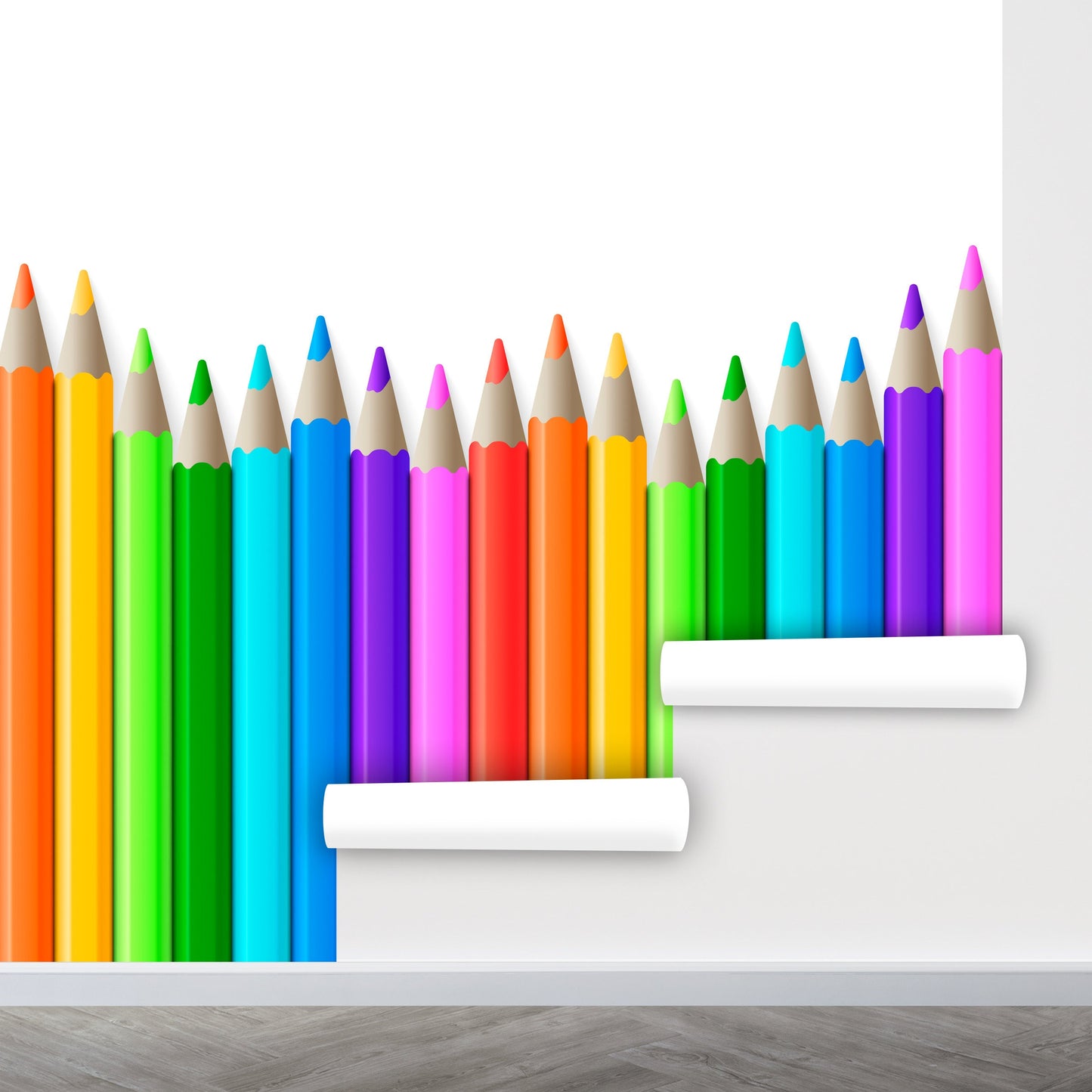 Colorful Wallpaper School, Boys room Wallpaper Peel and Stick, Girls Room Wallpaper, Removable Wall Paper