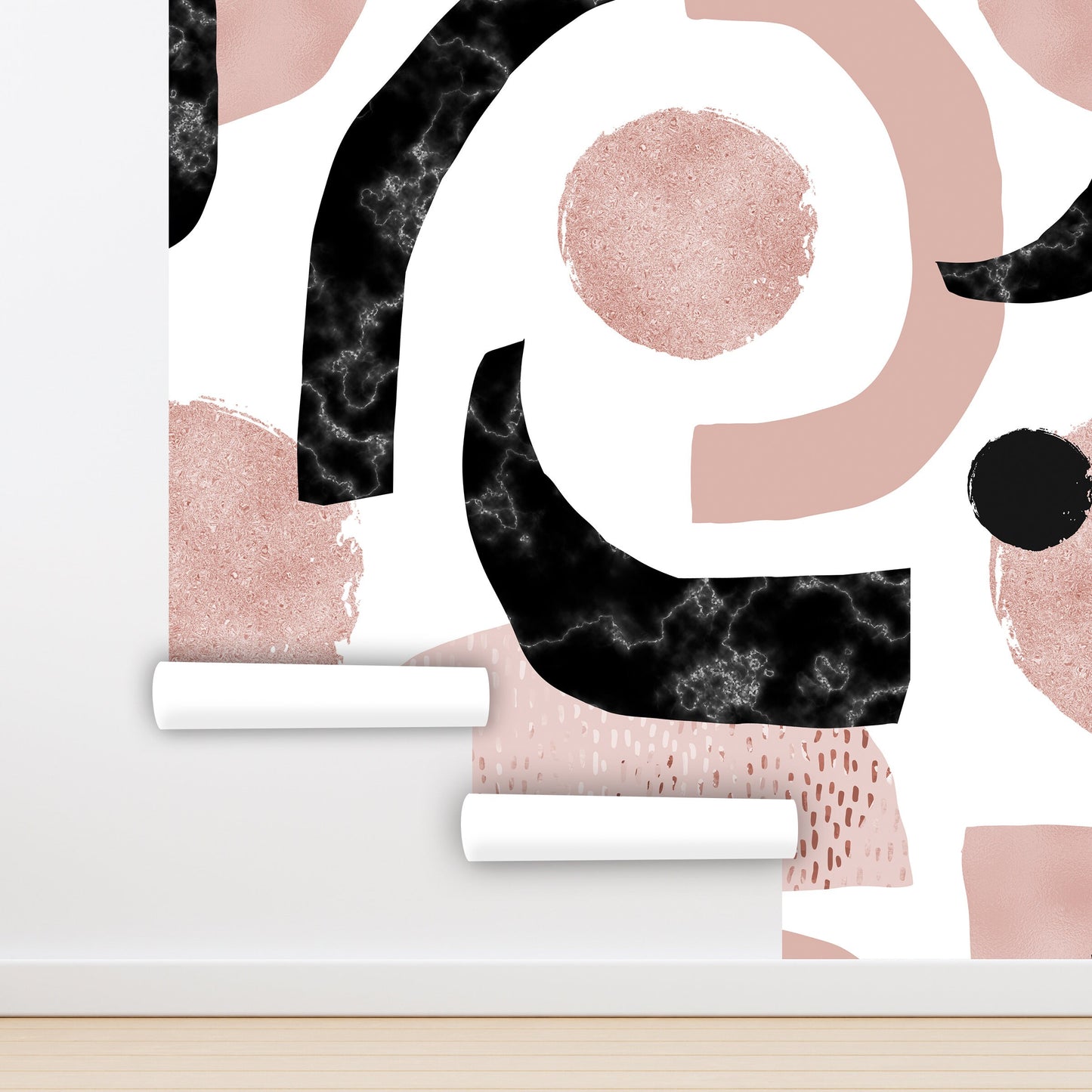 Bold Wallpaper Peel and Stick, Mcm Wallpaper, Abstarct Geometric Wallpaper, Removable Wall Paper