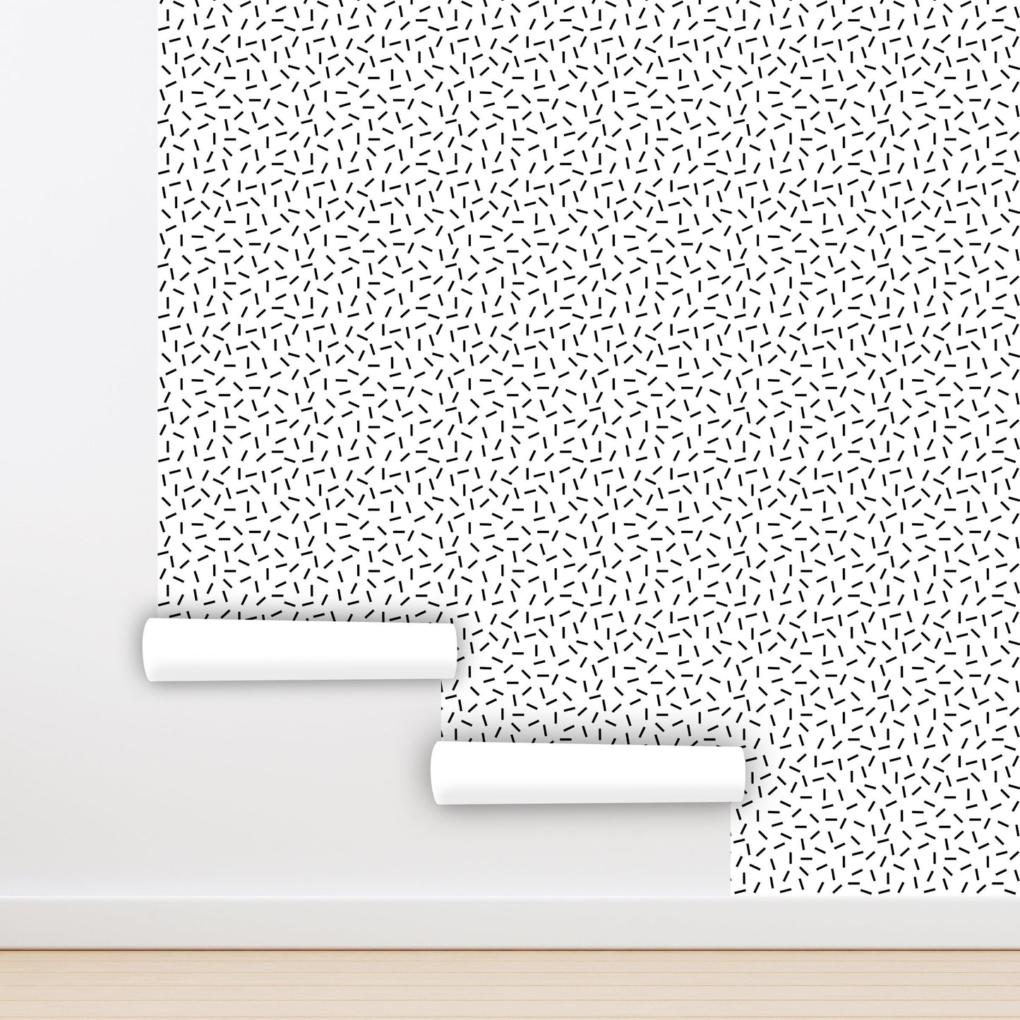 80s Wallpaper, Memphis Wallpaper Peel and Stick, Dash Wallpaper, Minimalist Wallpaper, Removable Wall Paper