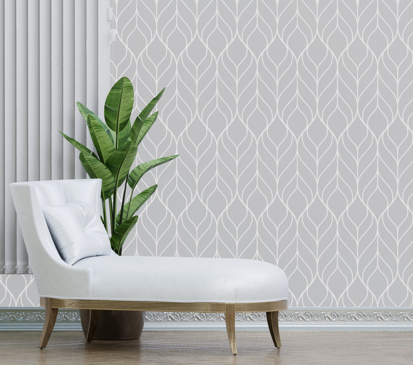 Herringbone Wallpaper Peel and Stick, Geometric Wallpaper, Gray Wallpaper, Removable Wall Paper