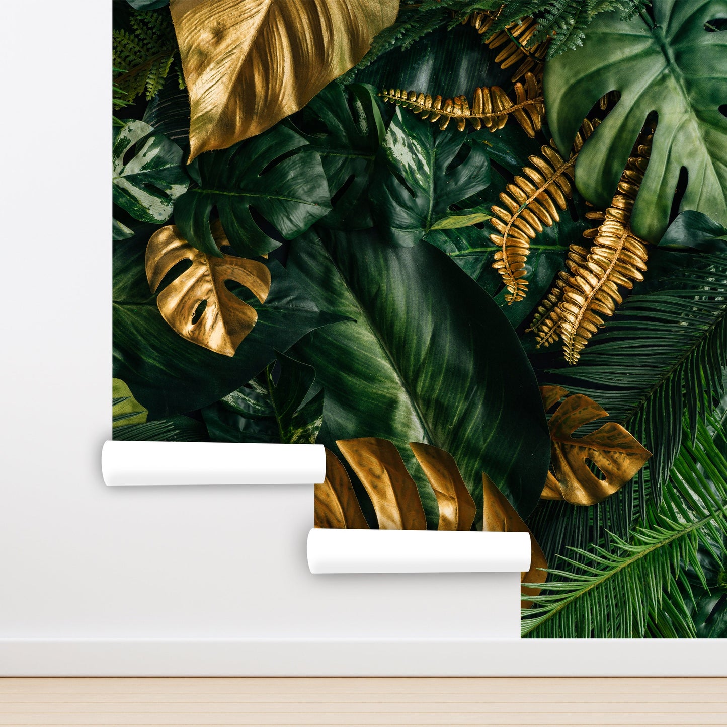 Palm Leaf Wallpaper Peel and Stick, Jungle Wallpaper, Tropical Wallpaper, Removable Wall Paper