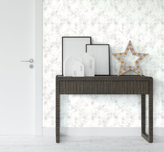 Mottled Rice Paper Wallpaper Peel and Stick, Minimal Subtle Canvas Removable Wall Paper