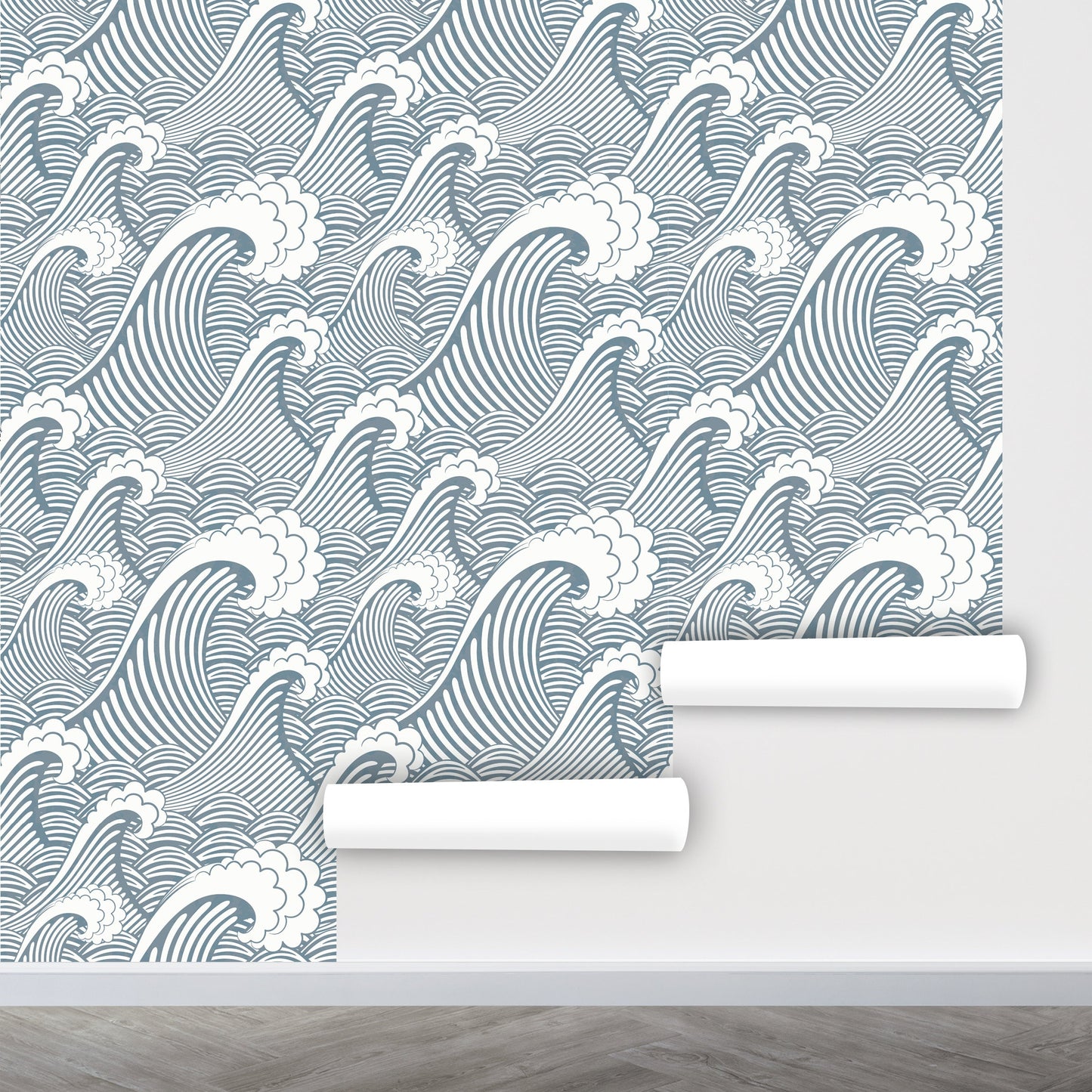 Waves Wallpaper, Big Wave Wallpaper Peel and Stick, Ocean Wallpaper, Ocean Wall Mural, Nursery Wallpaper, Removable Wall Paper