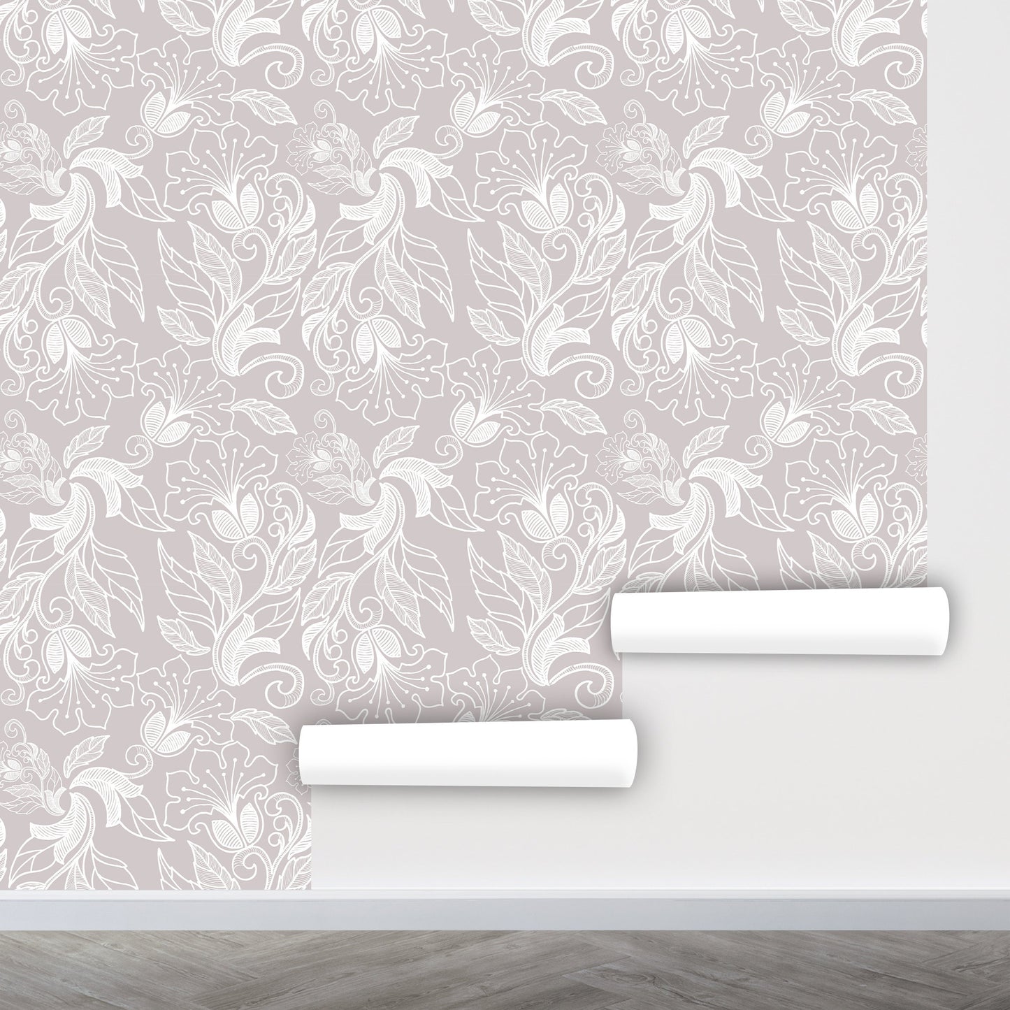 Cream Wallpaper, Neutral Wallpaper Peel and Stick, Soft Wallpaper, Beige Floral Wallpaper, Removable Wall Paper