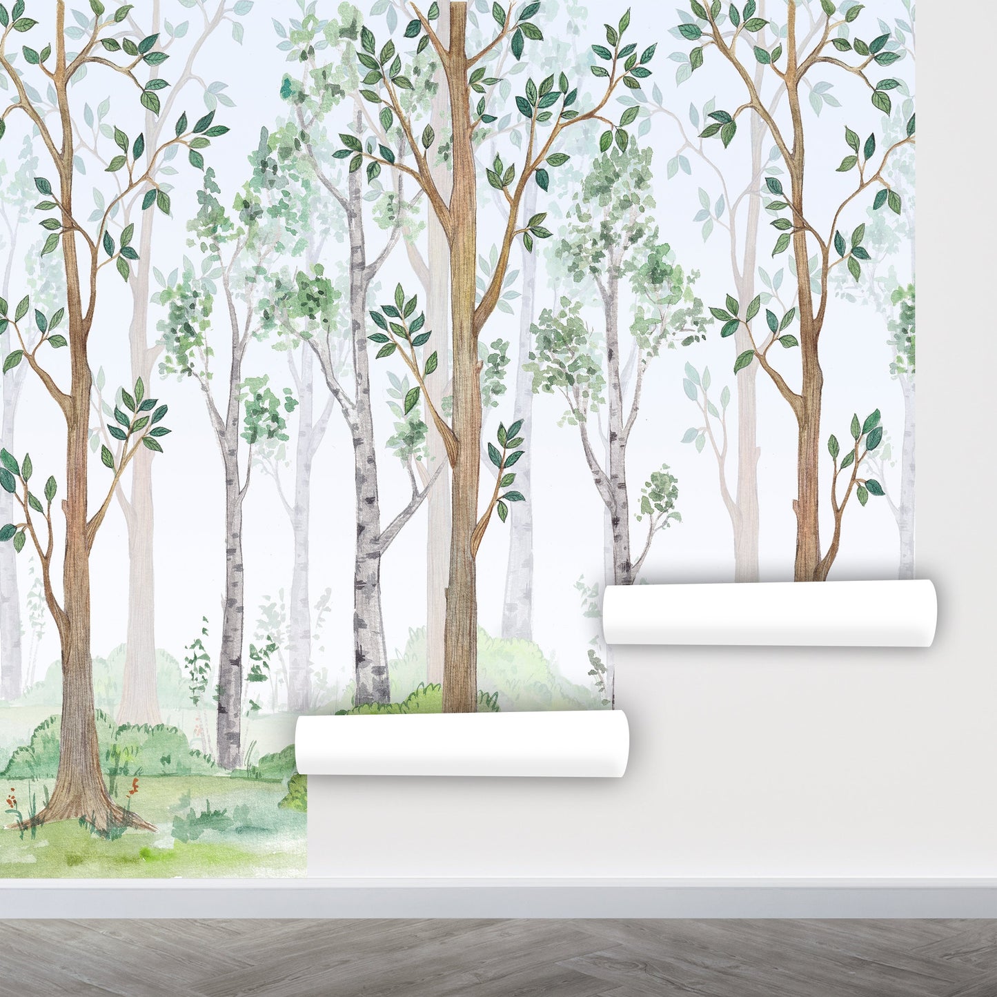 Magic Forest Wallpaper Peel and Stick, Kids Room Wallpaper, Removable Wall Paper