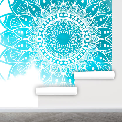 Mandala Wallpaper Peel and Stick, Meditation Wallpaper, Yoga Wallpaper, Removable Wall Paper